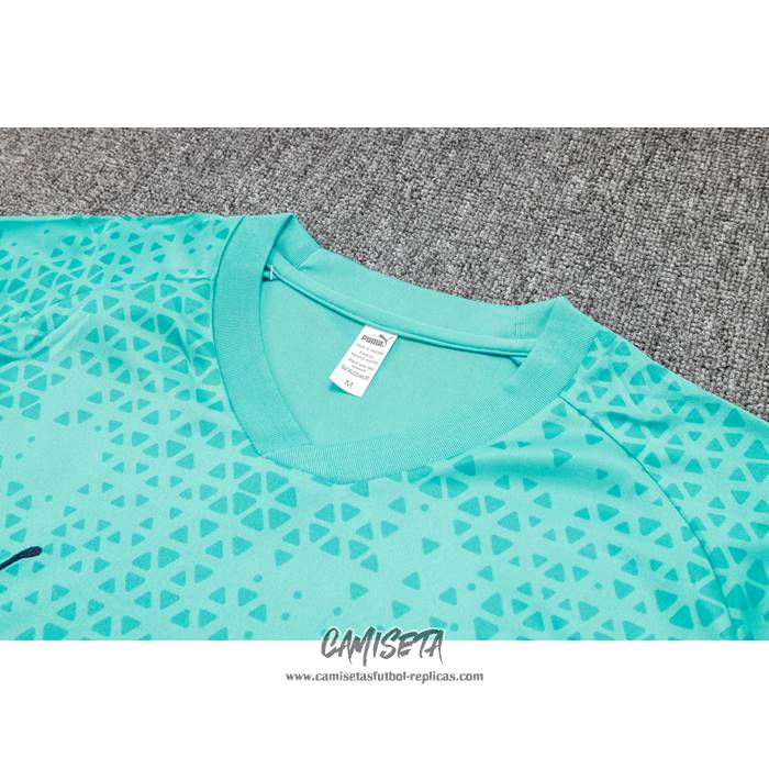 Chandal del Olympique Marsella 2023-2024 Manga Corta Verde - Pantalon Corto